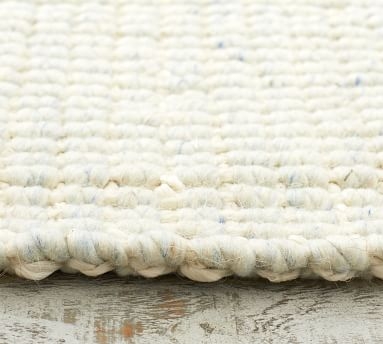 Chunky Wool Jute Rug, Chambray, 8 x 10' - Image 2