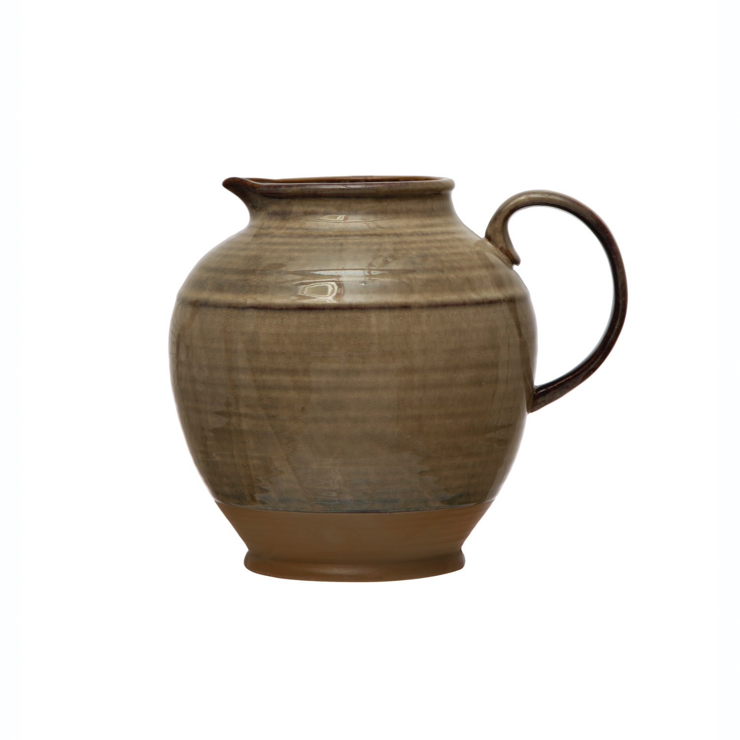 Stoneware Pitcher, Reactive Glaze - Image 0