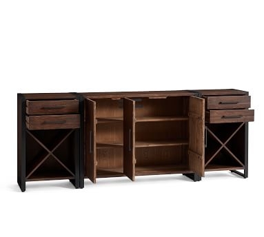 Griffin Reclaimed Wood Buffet &amp; Wine Console Set, Reclaimed Pine - Image 4