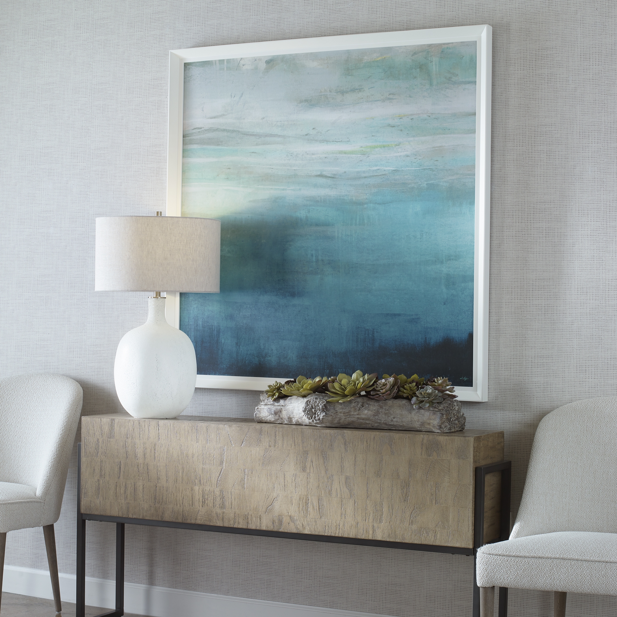 Cancun Teal Framed Print - Image 2