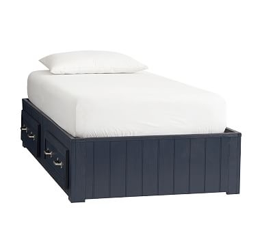 Belden Twin Bed, Weathered Navy, In-Home Delivery - Image 0
