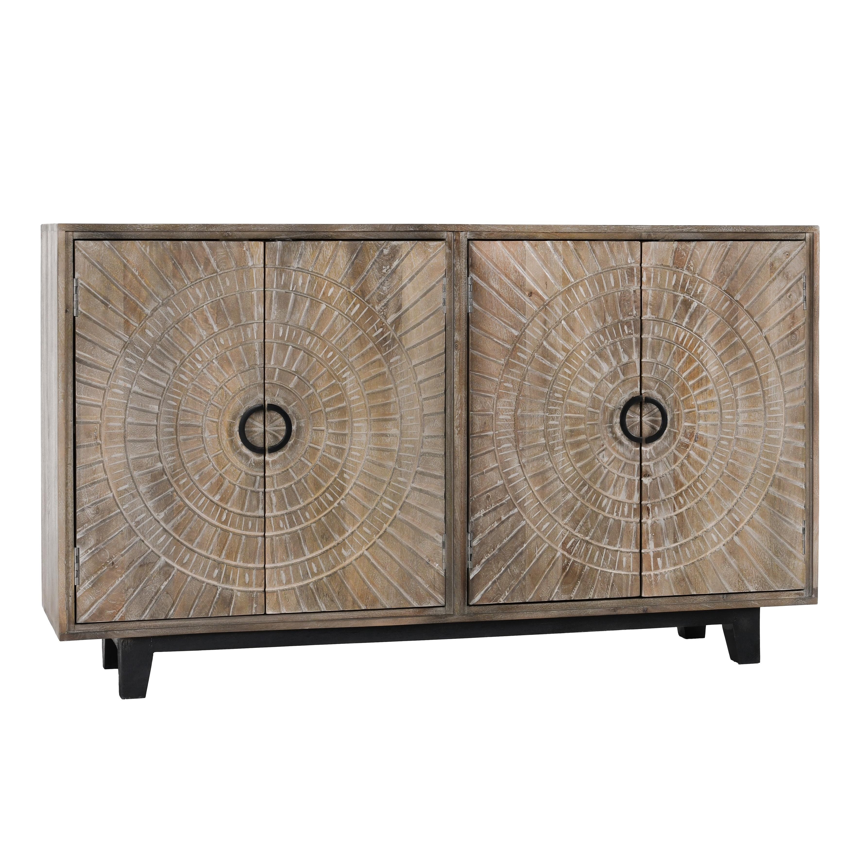 Vivienne 4Dr Sideboard Light Gray - Image 0