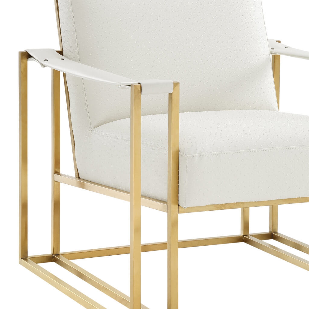 Billy Ostrich Print Chair, Cream - Image 4