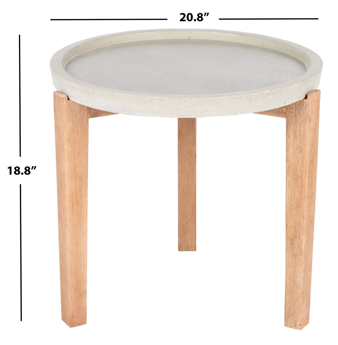 Serka Side Table - Light Grey - Safavieh - Image 6