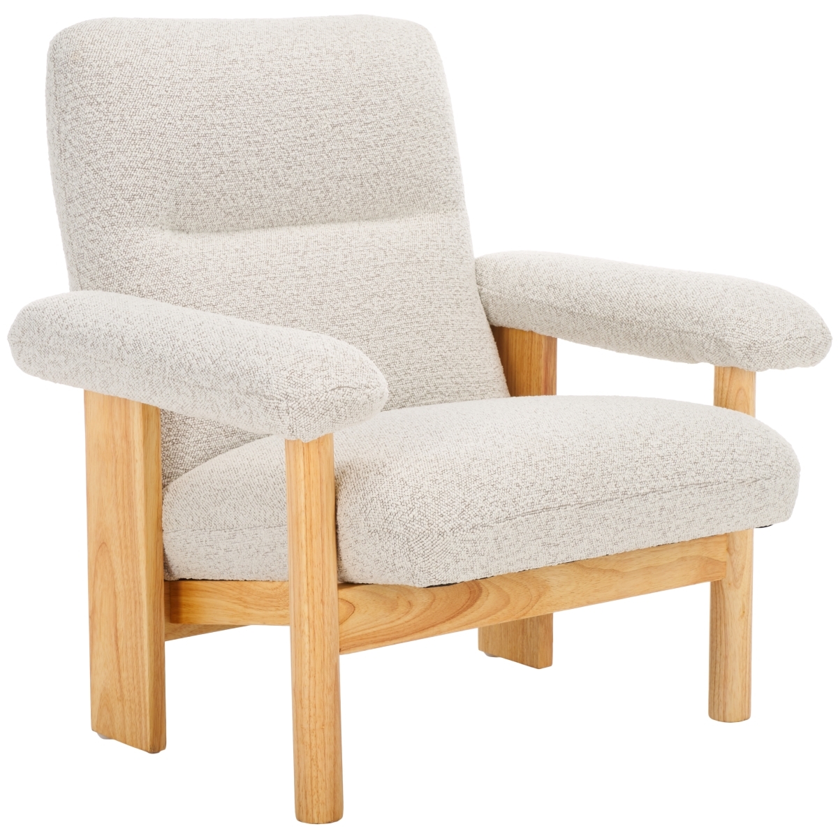 Attwell Accent Chair - Cream / Natural - Safavieh - Image 6