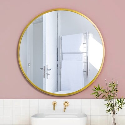 24" Wall Circle Mirror Large Round Make Up Vanity Mirror - Image 0