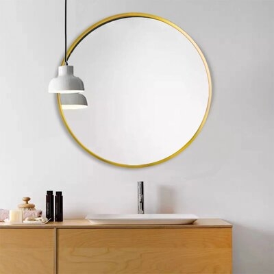 28" Wall Circle Mirror Large Round Make Up Vanity Mirror - Image 0