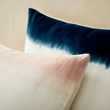 Dip Dye Pillow Cover, 20"x20", Stone Gray - Image 1