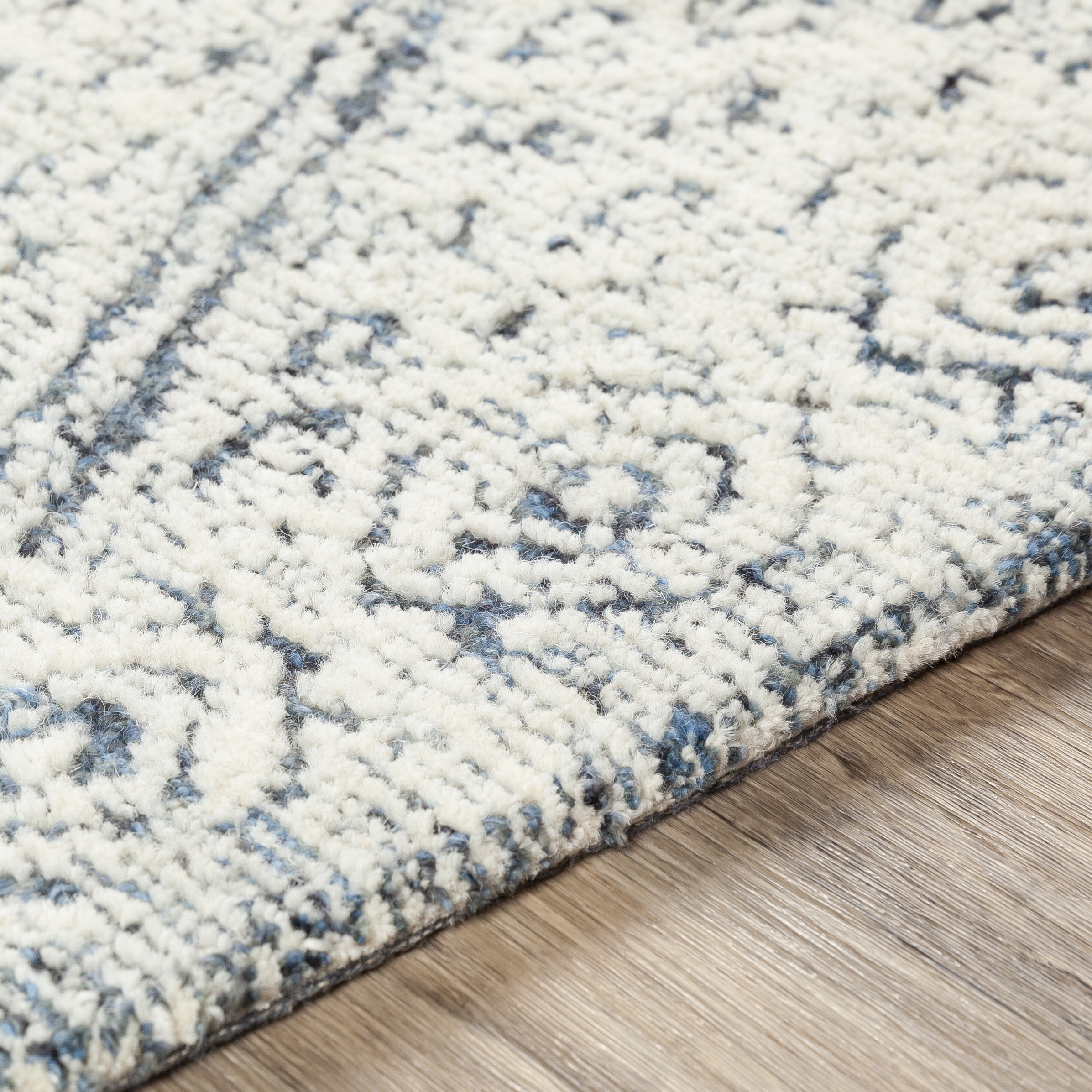 Louvre Blue Indoor 2' x 3' Handmade Rug - Image 3