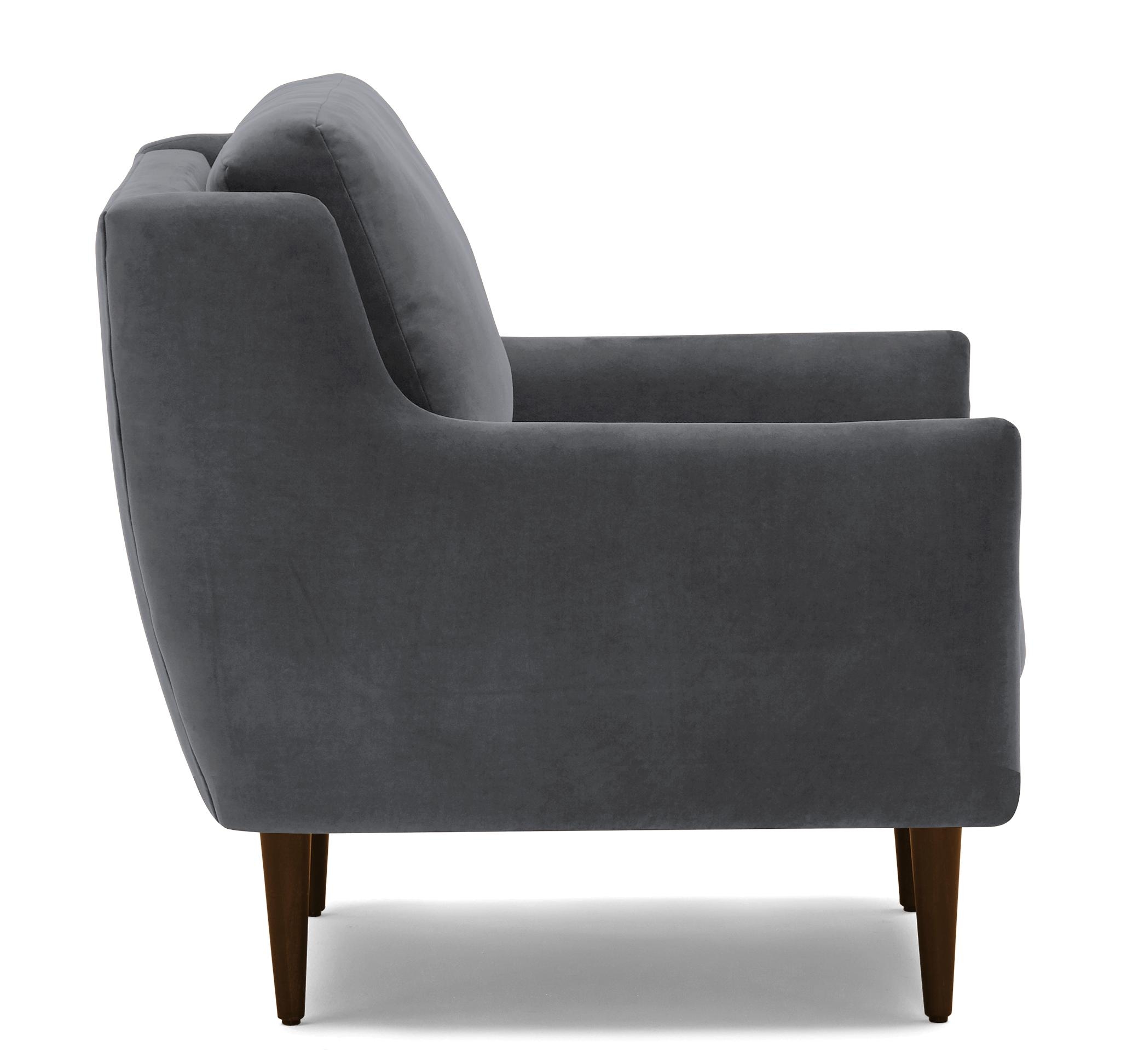 Gray Bell Mid Century Modern Chair - Essence Ash - Mocha - Image 2