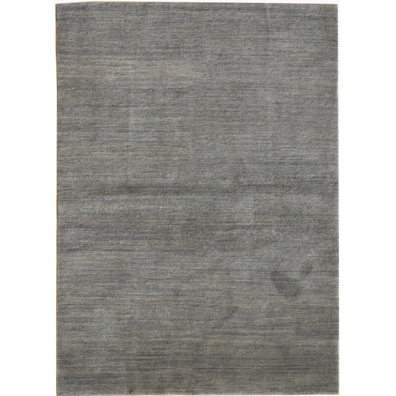 Landry & Arcari Rugs and Carpeting Mineral Modern Low-Contrast Hand-Knotted Wool Gray Indoor Area Rug - Image 0