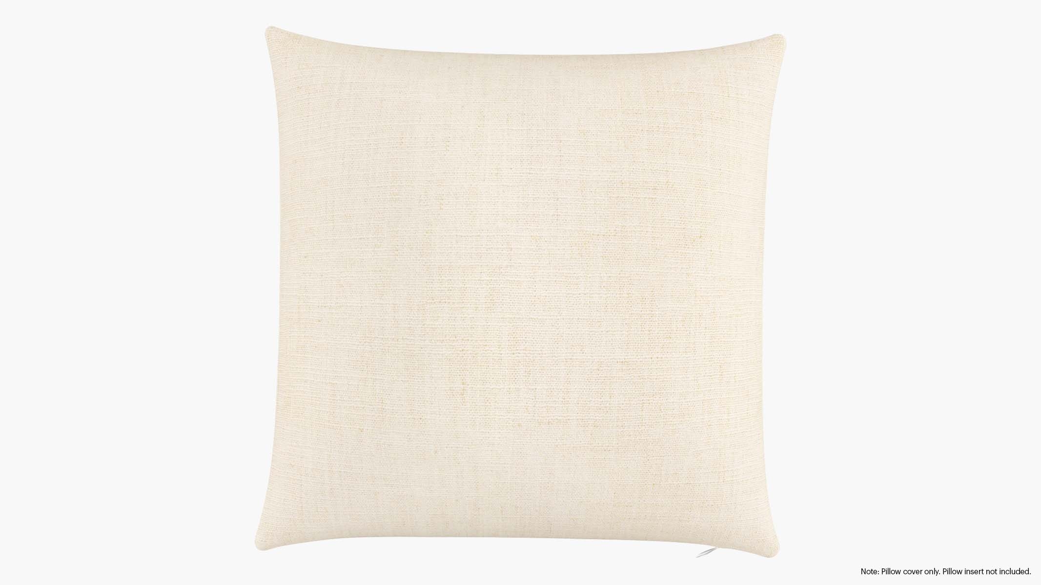 Throw Pillow Cover 22", Talc Everyday Linen, 22" x 22" - Image 0