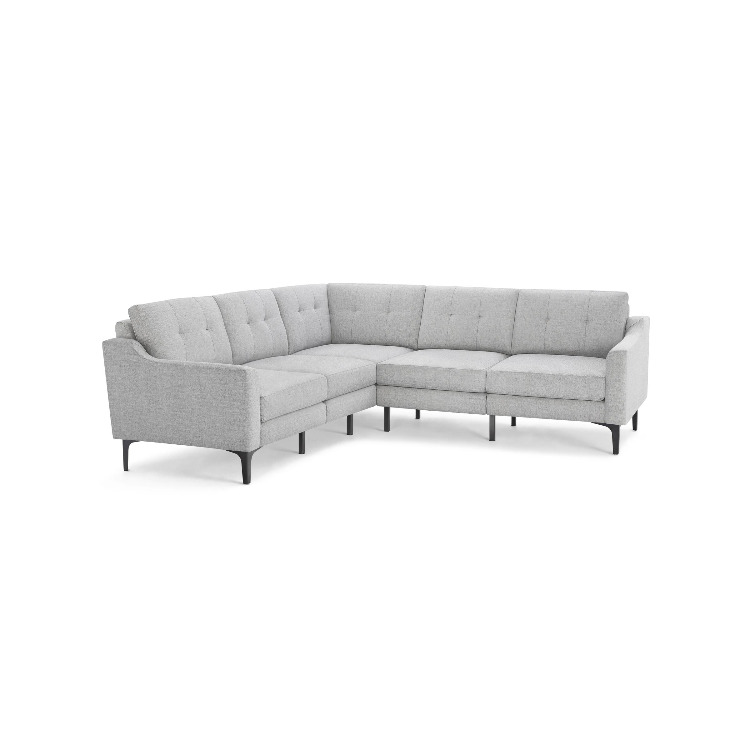 The Slope Nomad 5-Seat Corner Sectional in Crushed Gravel - Image 2