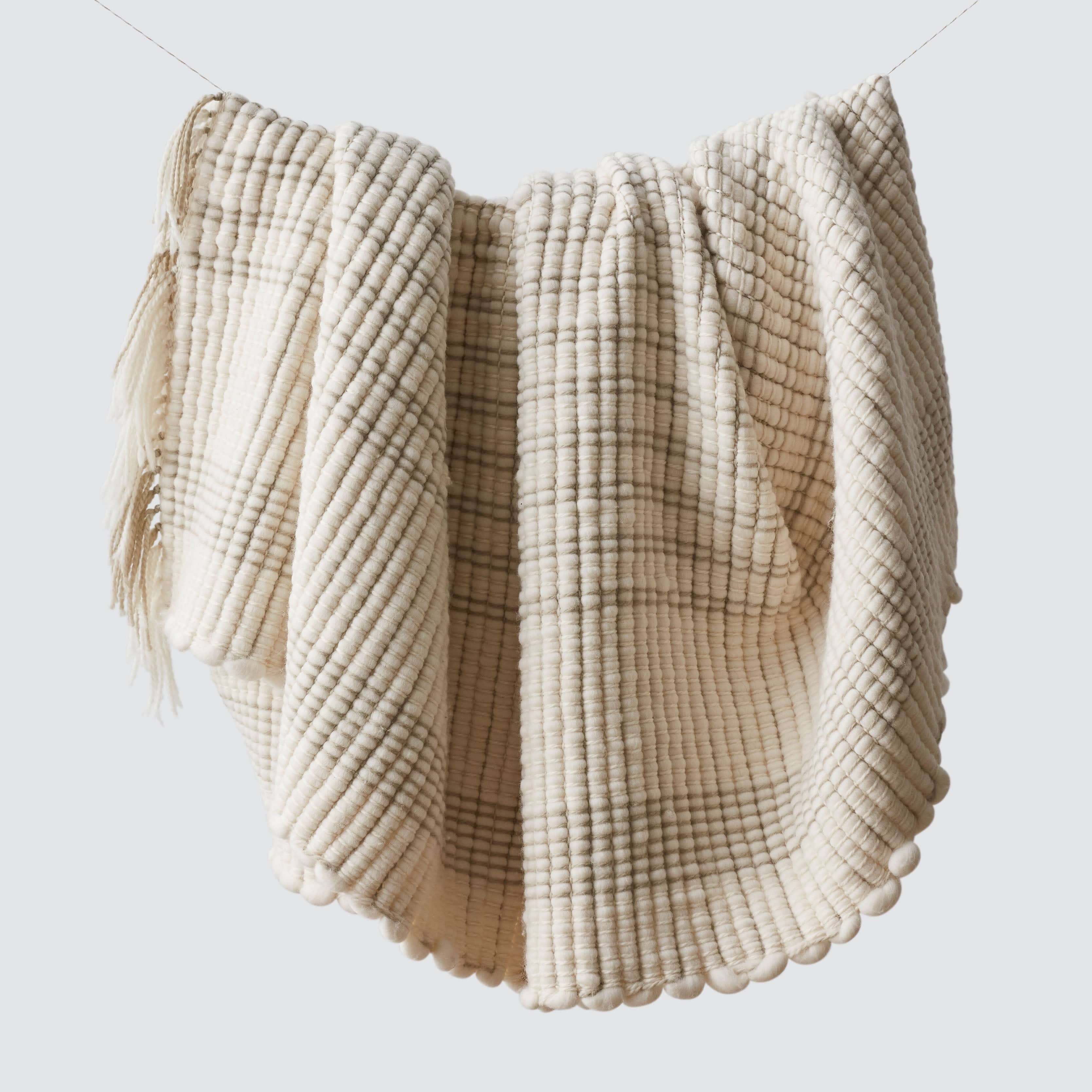 The Citizenry Risas Luxe Wool Throw | Ecru - Image 0
