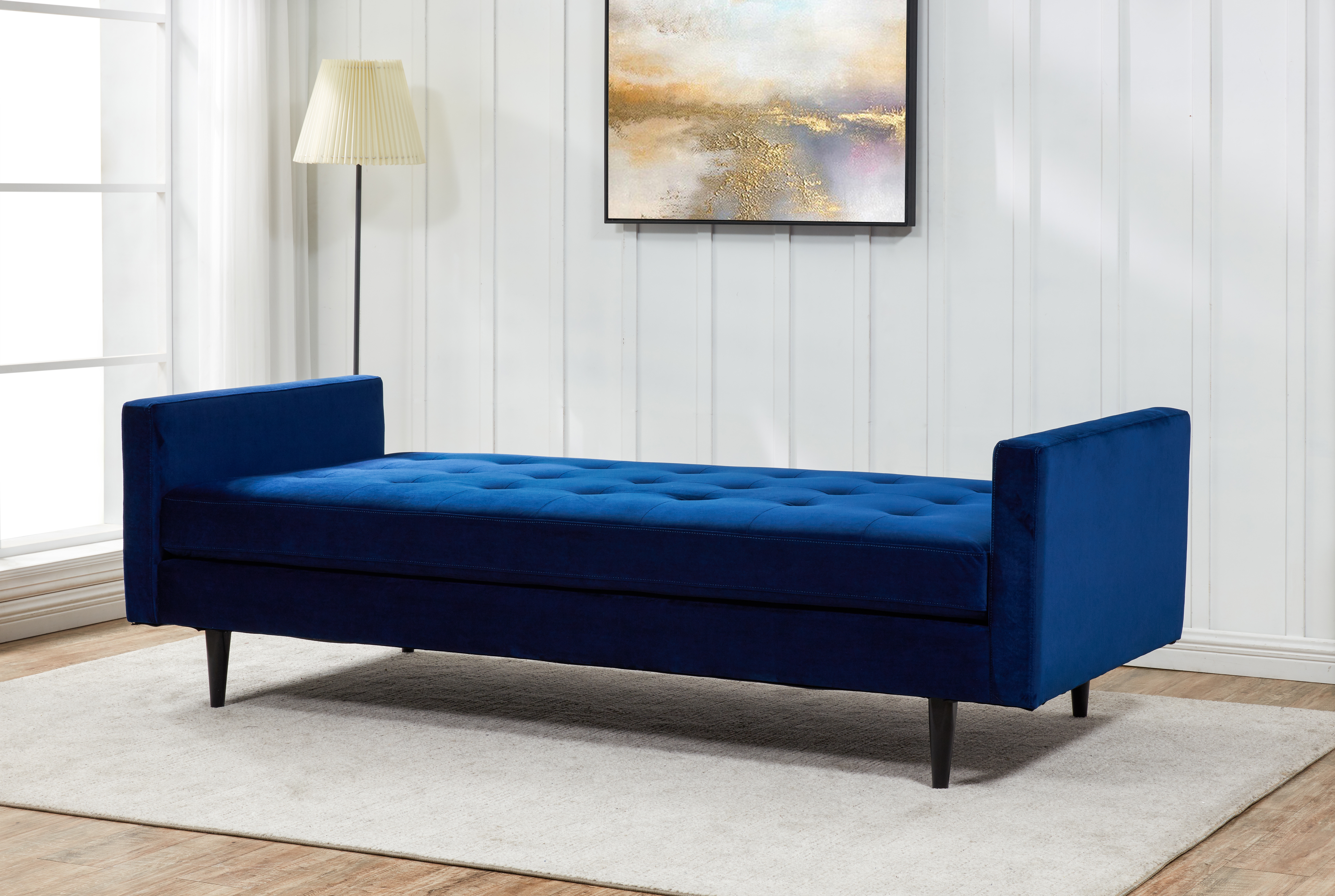 Francine Upholstered Bench - Navy - Arlo Home - Image 1