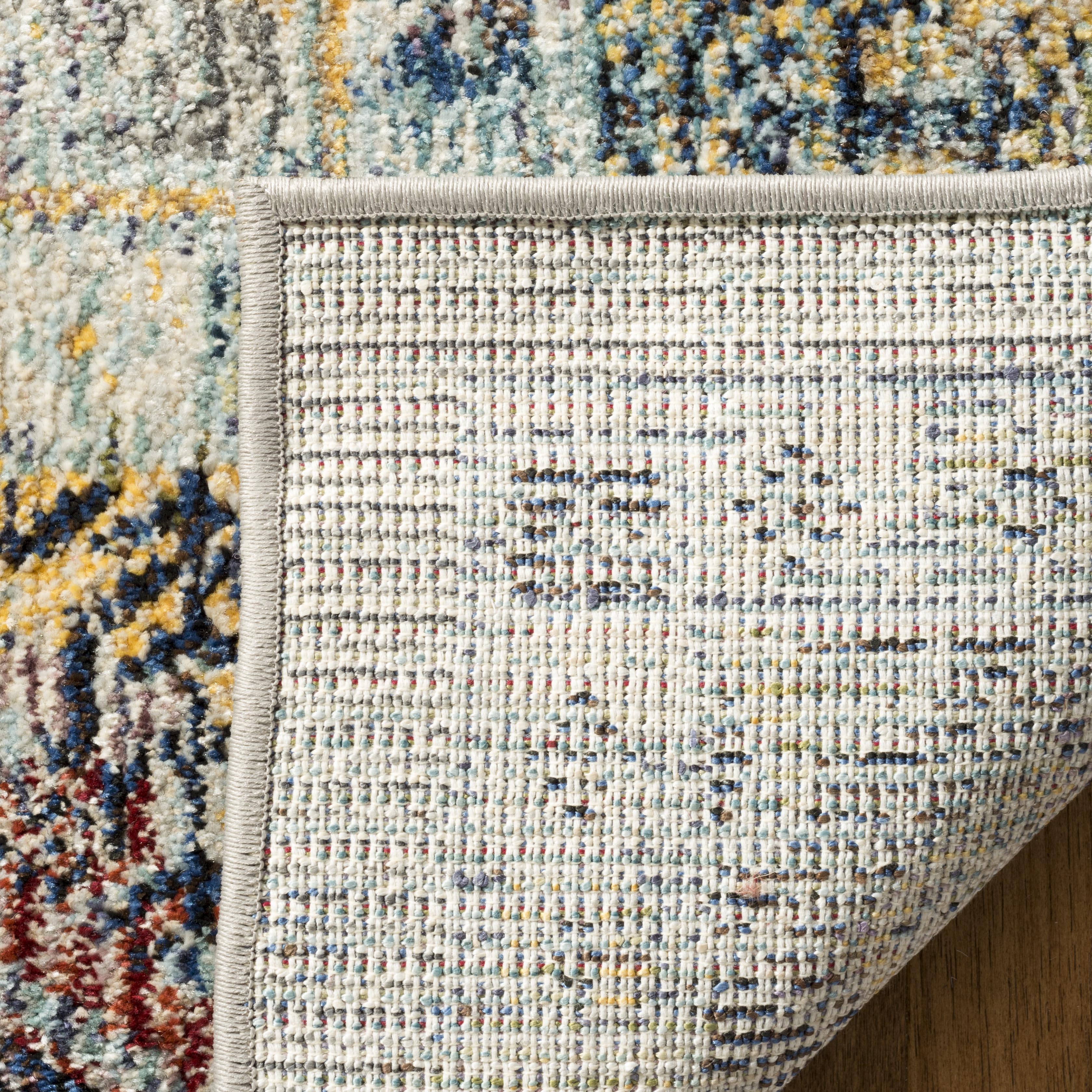 Arlo Home Woven Area Rug, SVH647A, Grey/Navy,  3' X 5' - Image 3