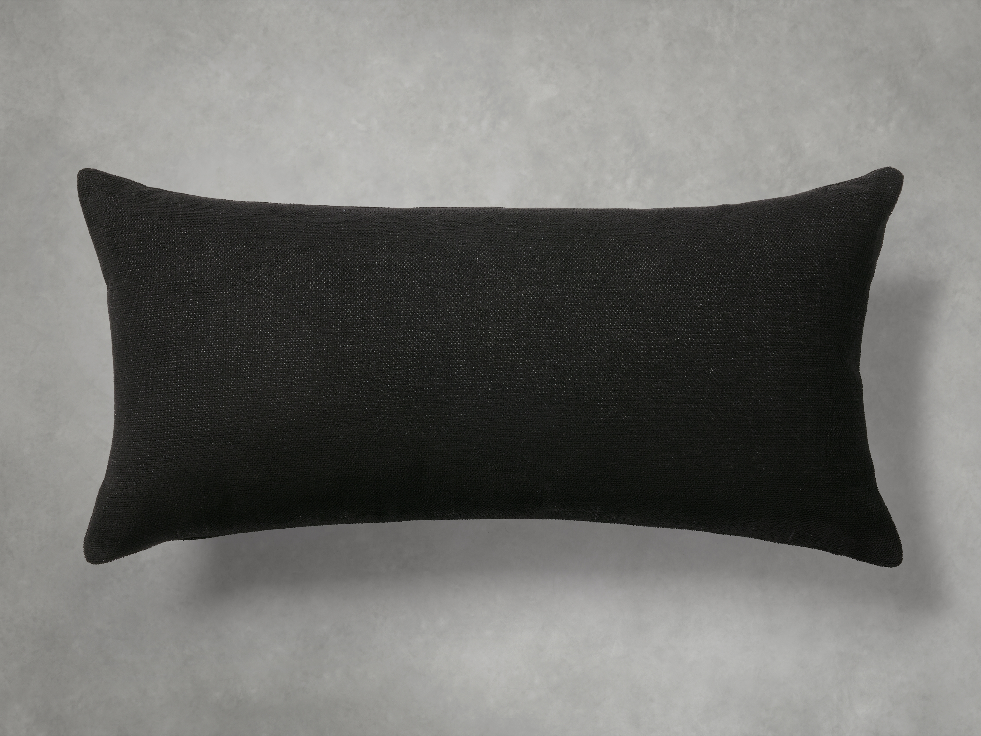 Granville Outdoor Lumbar Pillow in Cotton Gray  Carbon - Image 0