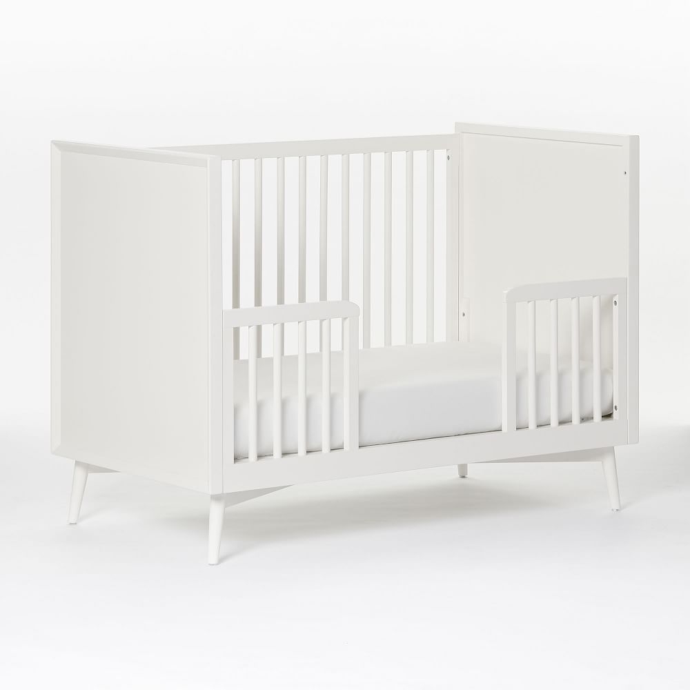 Mid-Century Toddler Bed Conversion Kit, White, WE Kids - Image 0