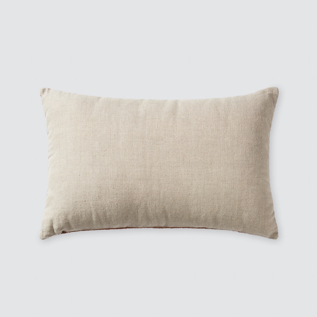 The Citizenry Dhara Leather Lumbar Pillow | Small | Natural - Image 5