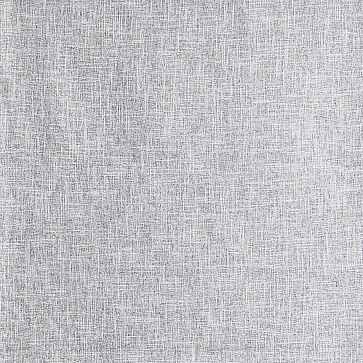 Custom Size Crossweave Roman Shade, Stone White, 26"x84" - Image 1