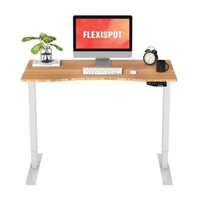 Flexispot Electric Height Adjustable Standing Desk Bamboo Desktop - Image 0