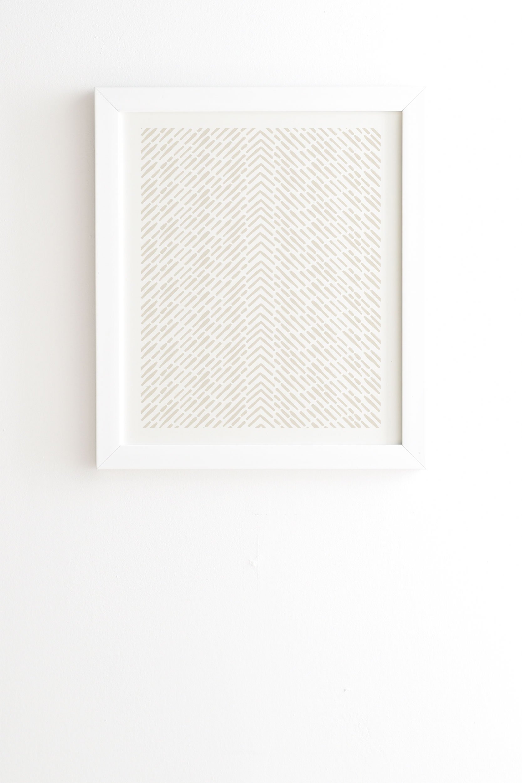 Iveta Abolina Roux Cream White Framed Wall Art - 30" x 30" - Image 1