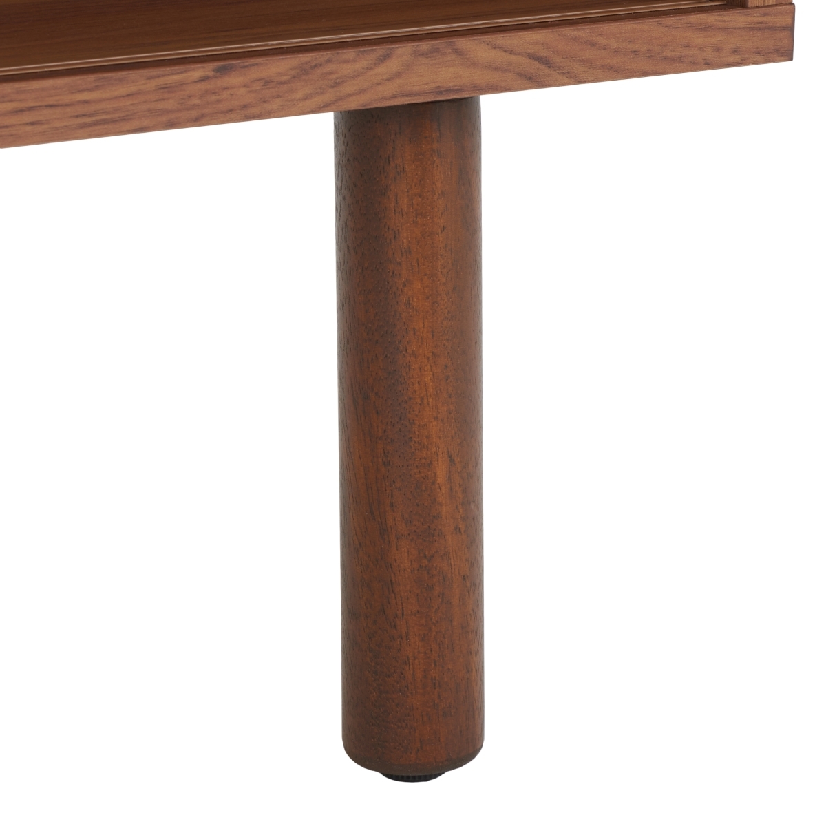 Silvanna 2 Door Coffee Table - Walnut / Natural - Safavieh - Image 4