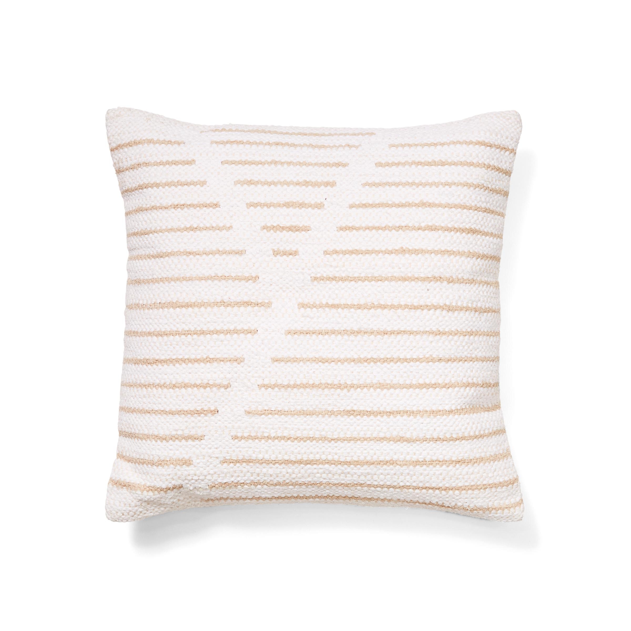 Woven Array Pillow Cover in White - Image 0