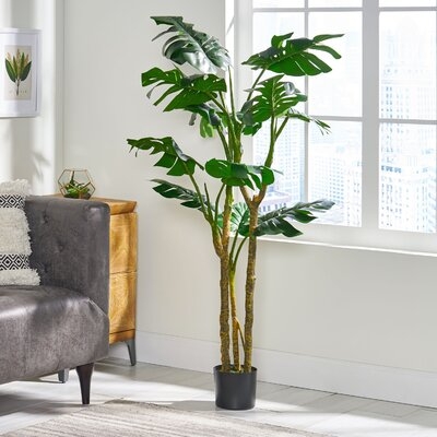 Artificial Monstera Tree in Pot - Image 0