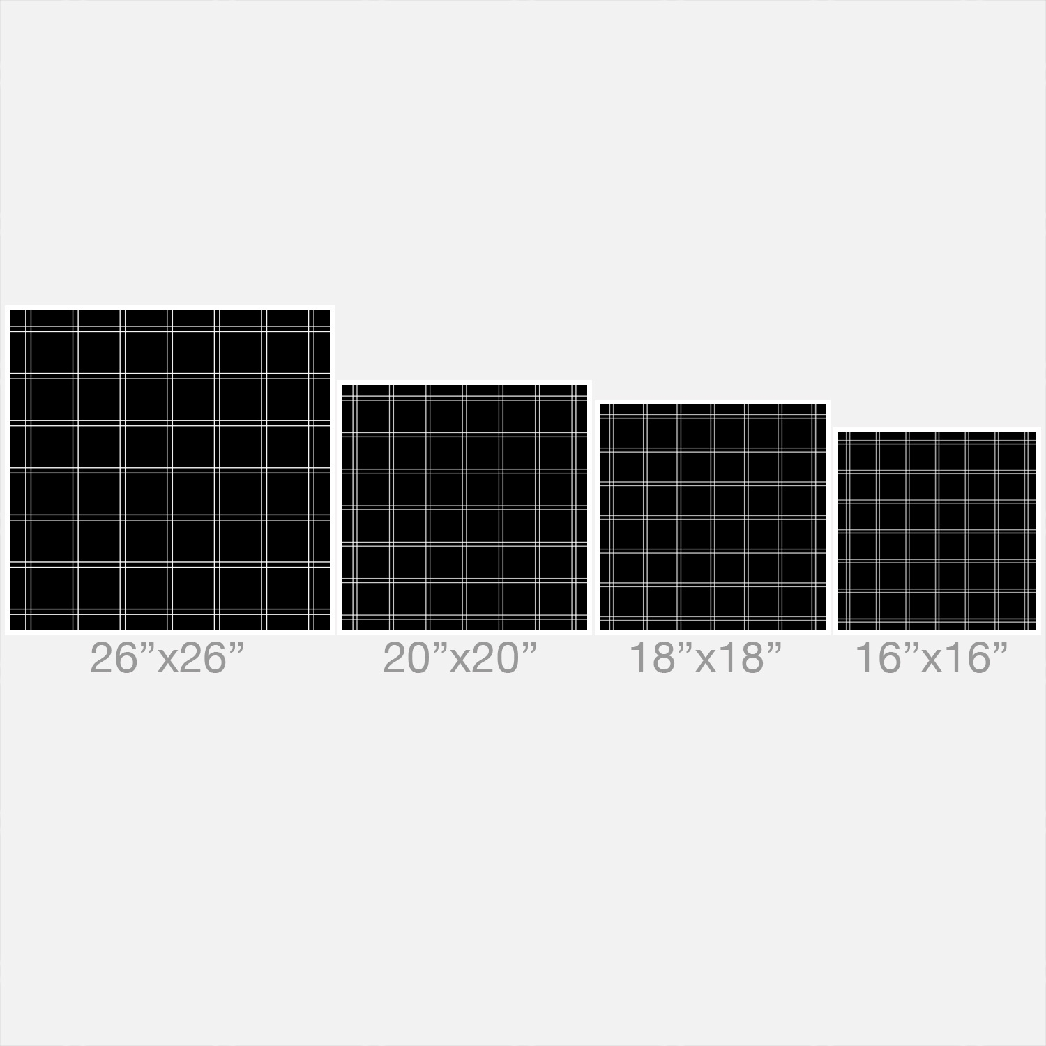 Minimal Check by Kelly Haines - Outdoor Throw Pillow 20" x 20" - Image 3