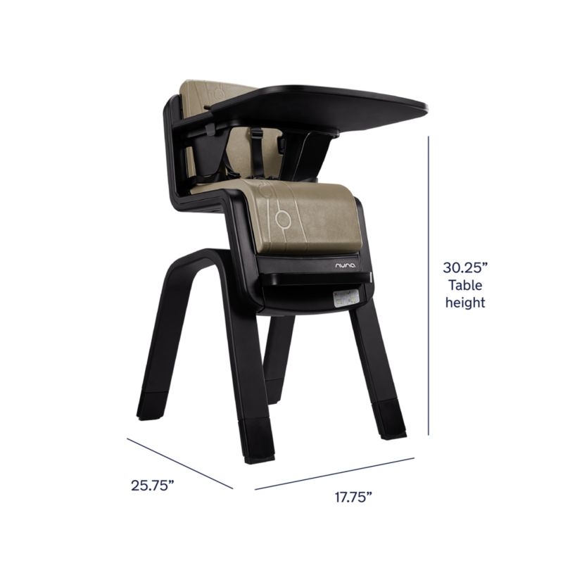 Nuna ® ZAAZ ™ Frost White and Grey Plastic Baby High Chair - Image 8