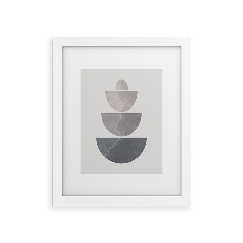 Monochrome Balance 2 by Alisa Galitsyna - Framed Art Print Classic White 16" x 20" - Image 0