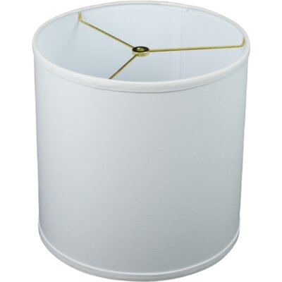 10" H X 18" W Drum Lamp Shade -  (Spider Attachment) In Linen Snow - Image 0