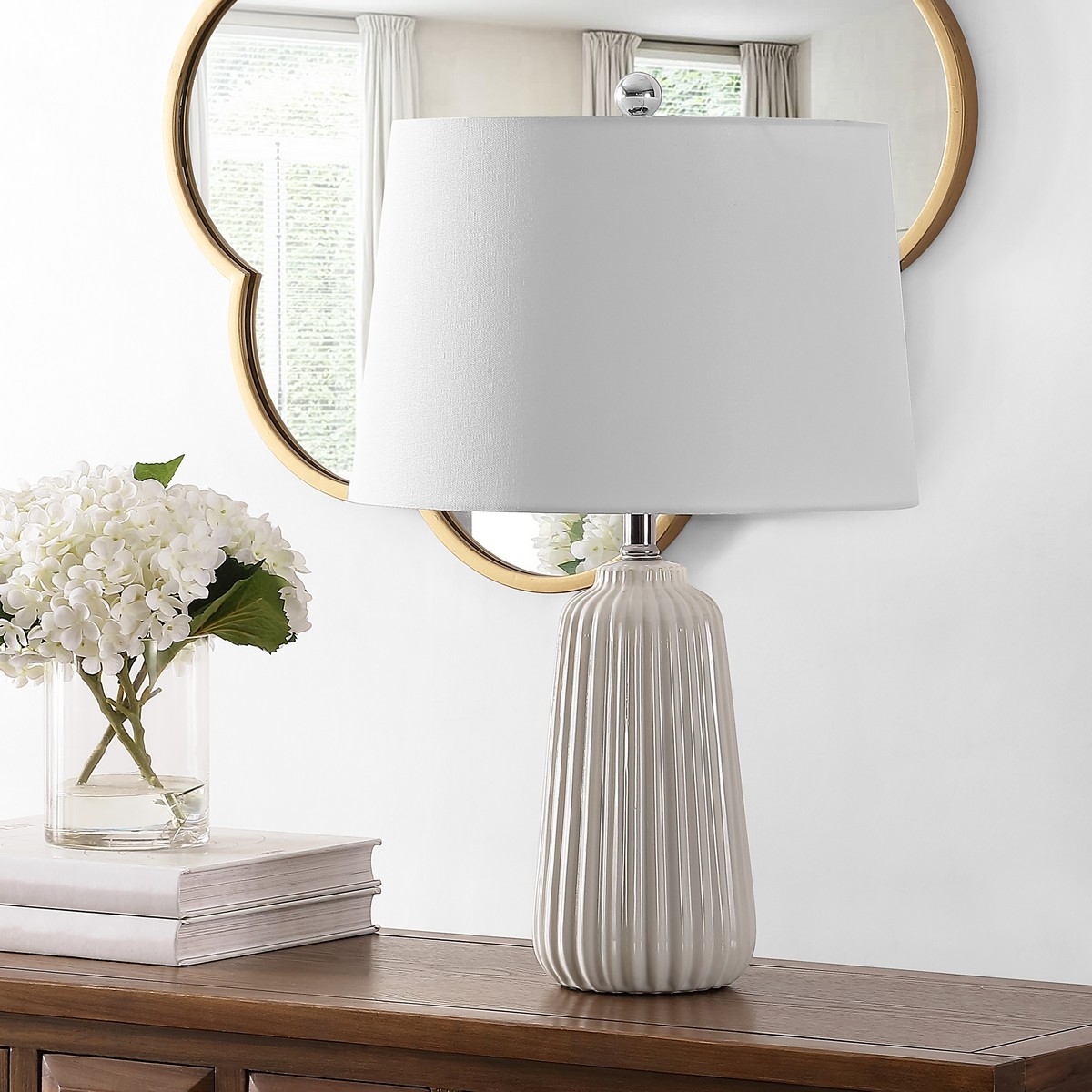 Sawyer 24" Table Lamp - Ivory - Image 1