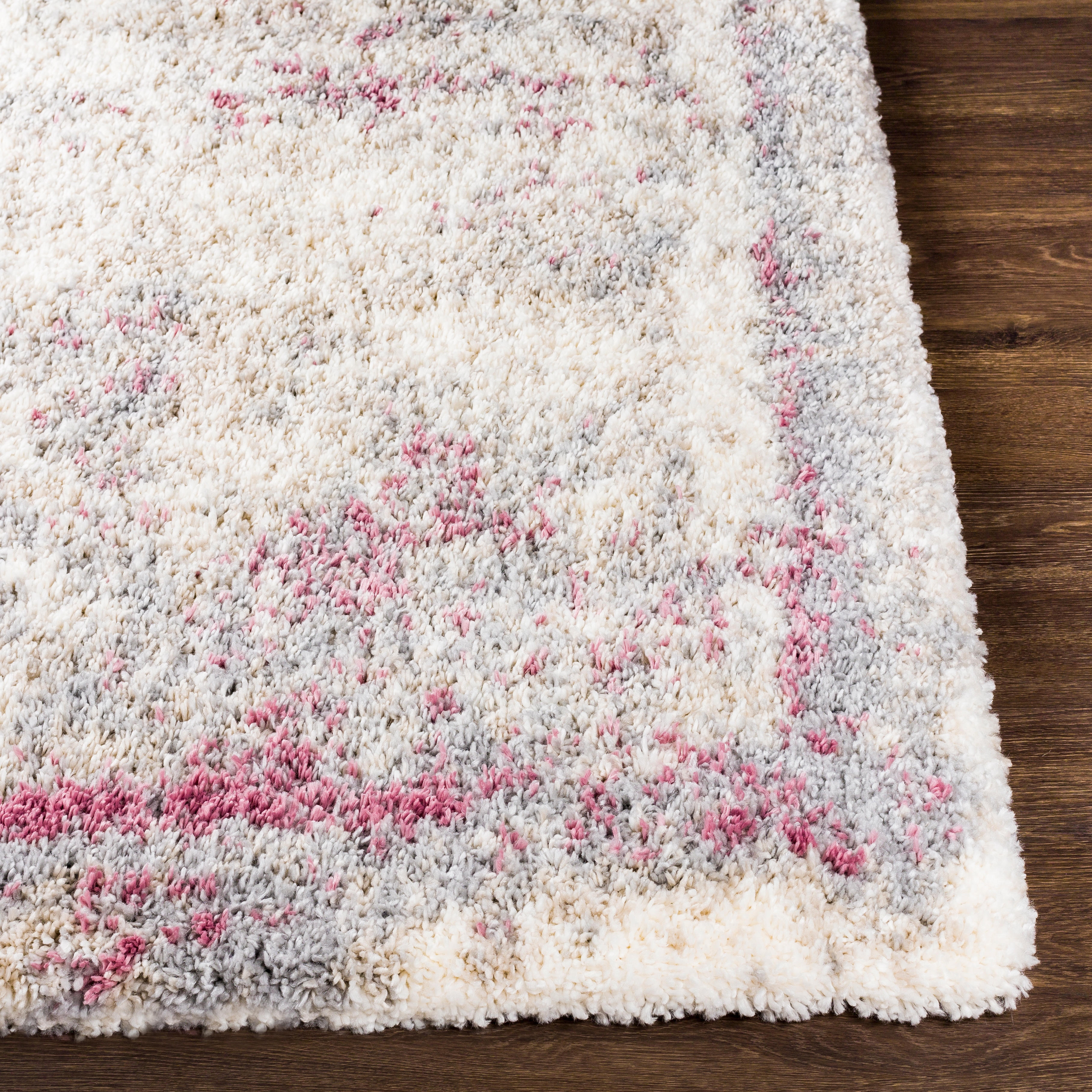 Eskimo Shag Rug, 6'7" x 9', Pink - Image 3