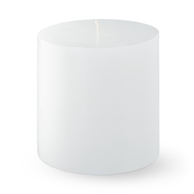 White Pillar Candle, 4"X 4.5" - Image 0
