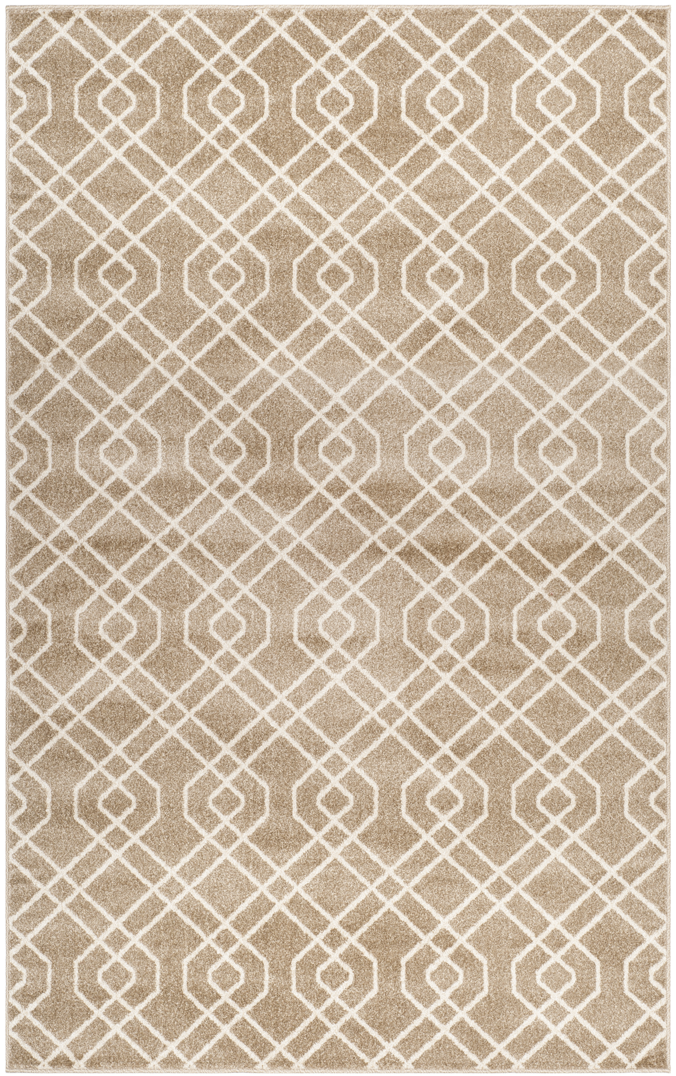 Arlo Home Indoor/Outdoor Woven Area Rug, AMT407S, Wheat/Beige,  5' X 8' - Image 0