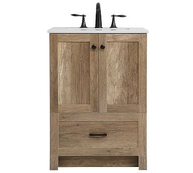 Alderson 24" Single Sink Vanity, Natural Oak - Image 0