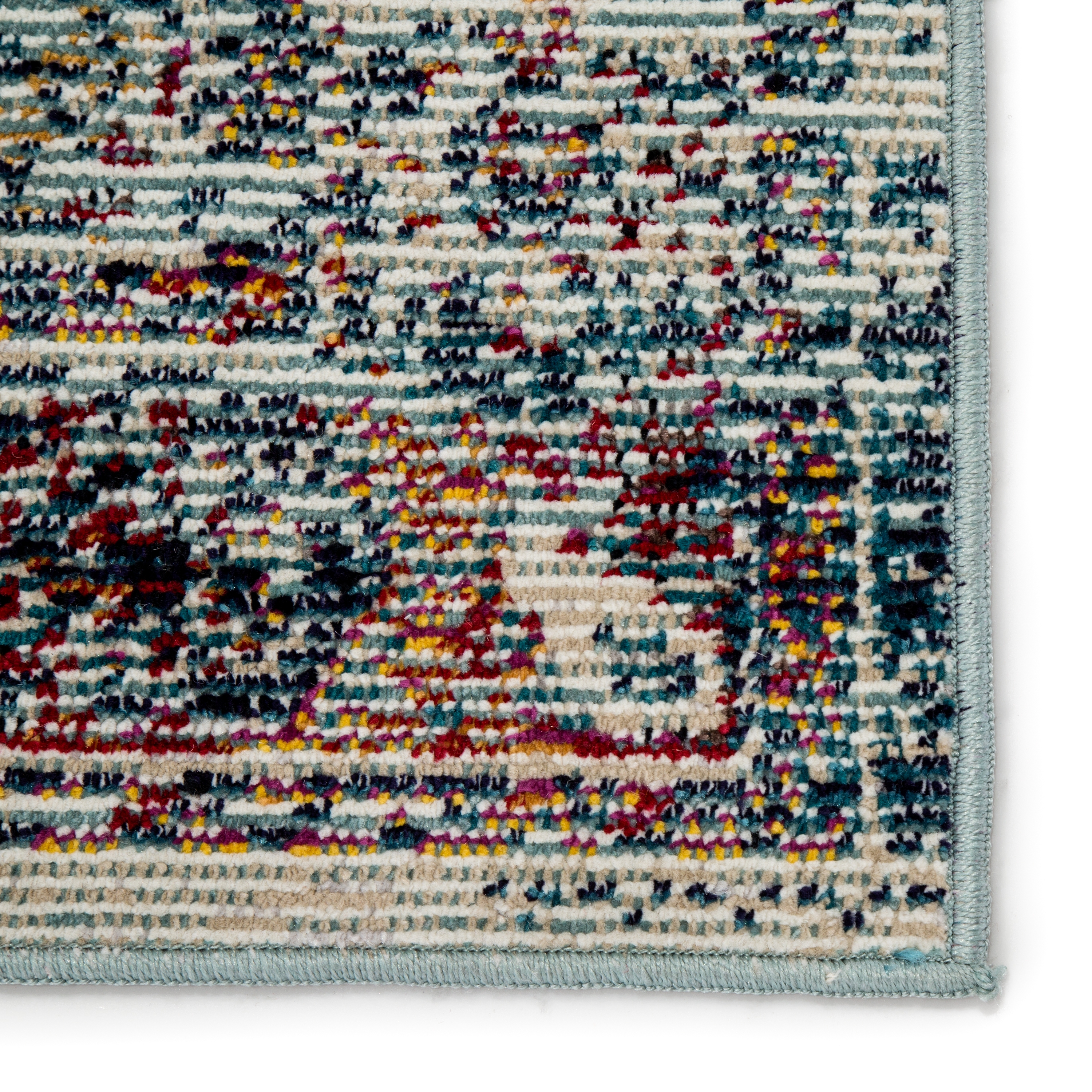 Farra Indoor/ Outdoor Medallion Multicolor/ Blue Area Rug (9'X12') - Image 3