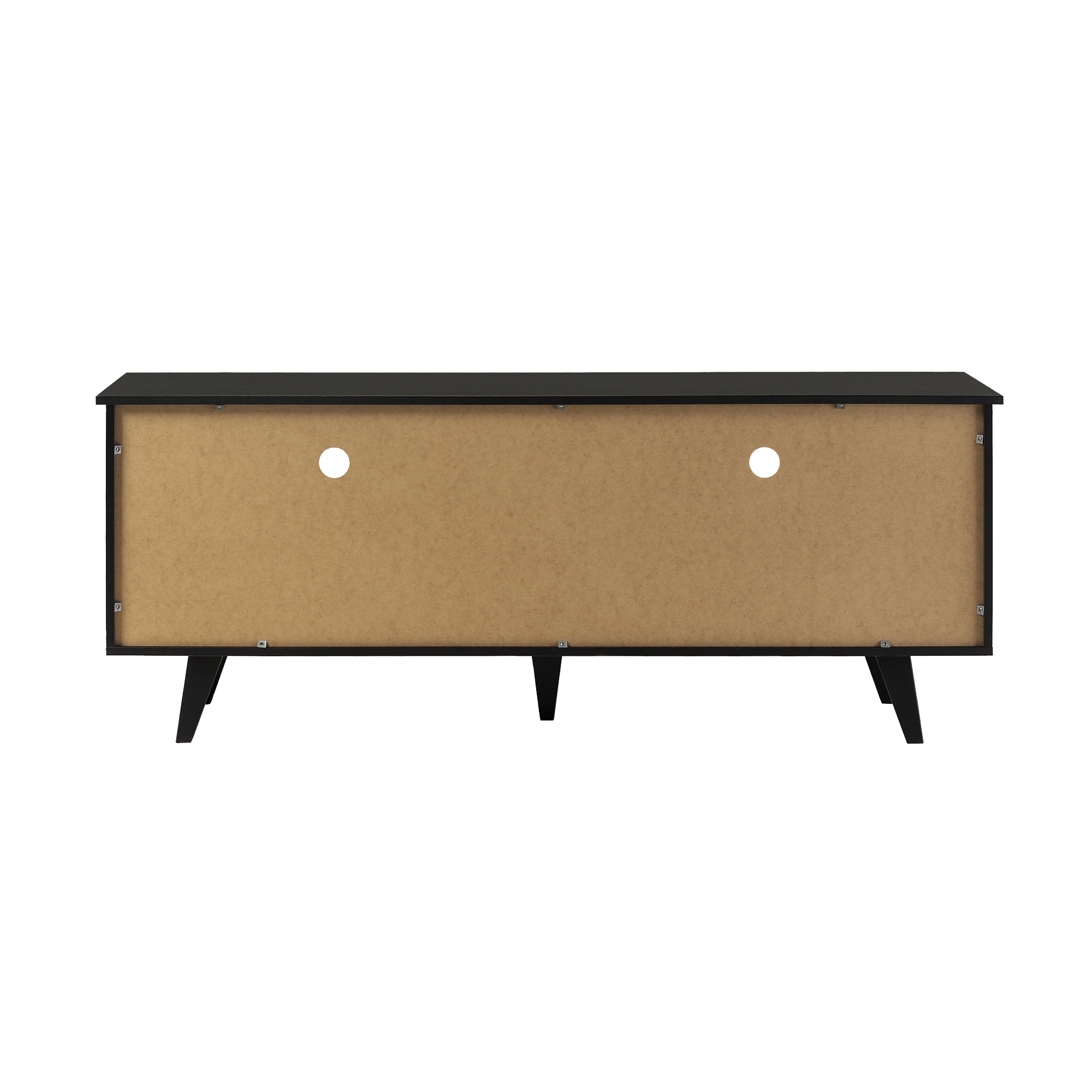 58" Simple Contemporary TV Stand - Black - Image 3
