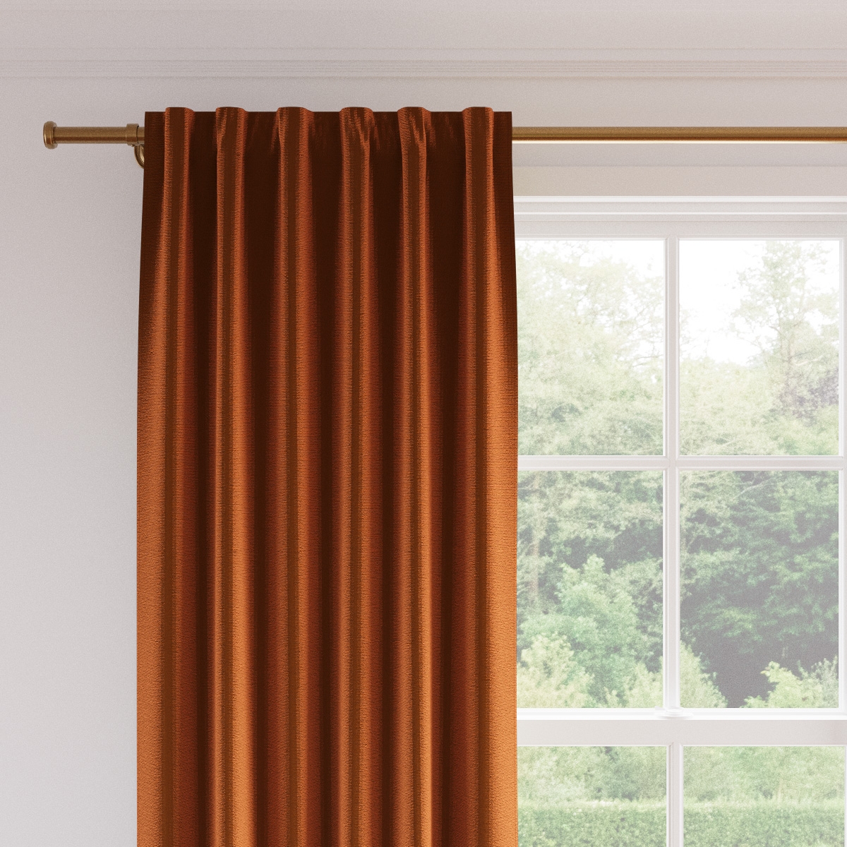 Velvet Curtain, Marigold Performance Velvet, 50" x 108", Unlined - Image 1