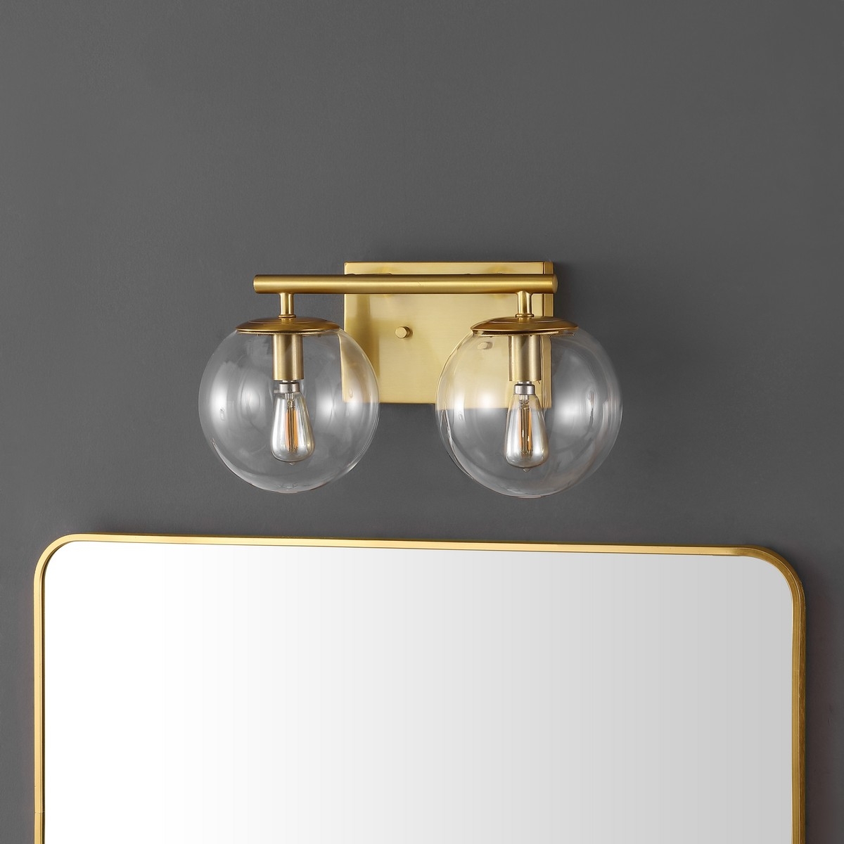 Severa 2Lt 14" Wall Sconce - Brass - Safavieh - Image 1