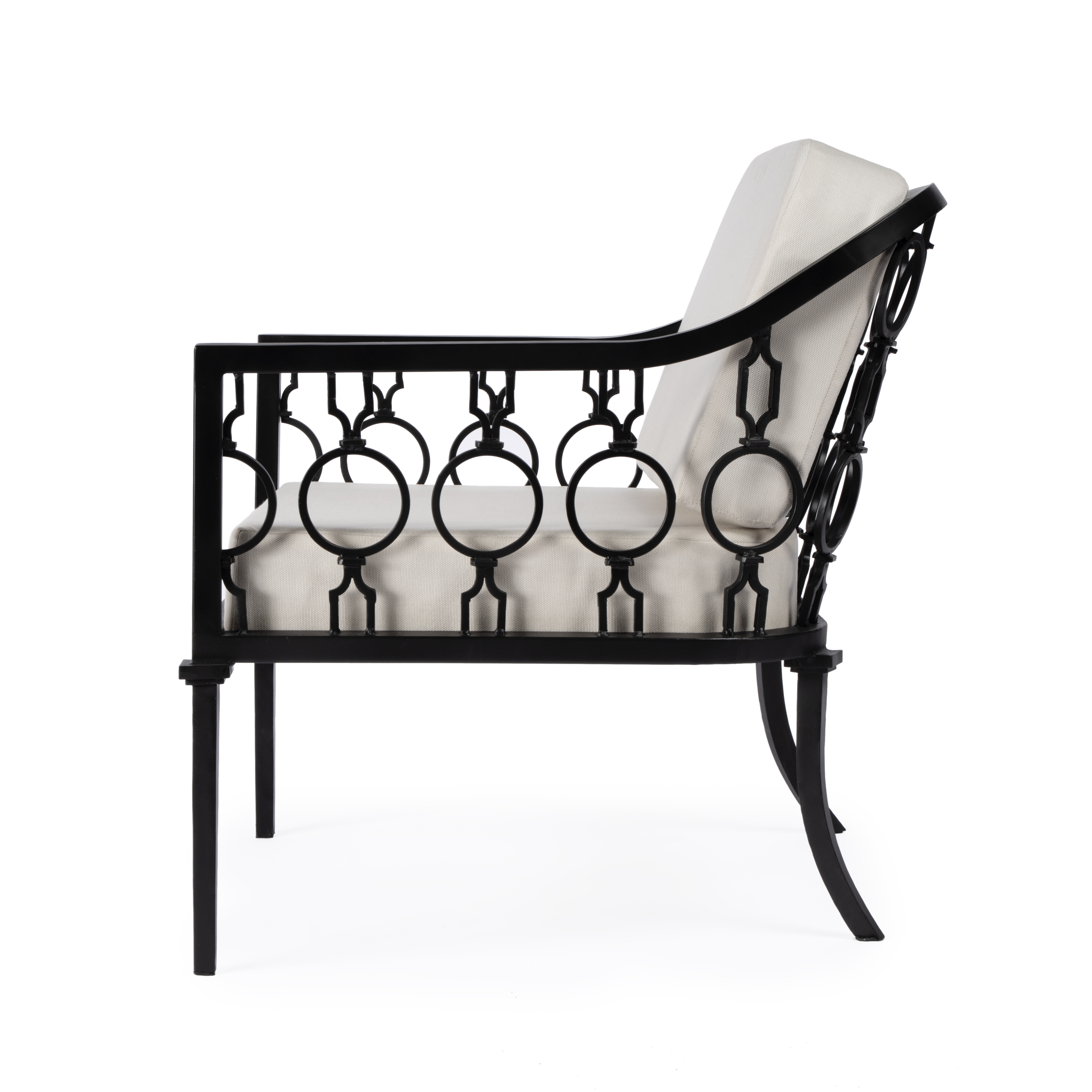 Southport Black Outdoor Lounge Chair - Image 3