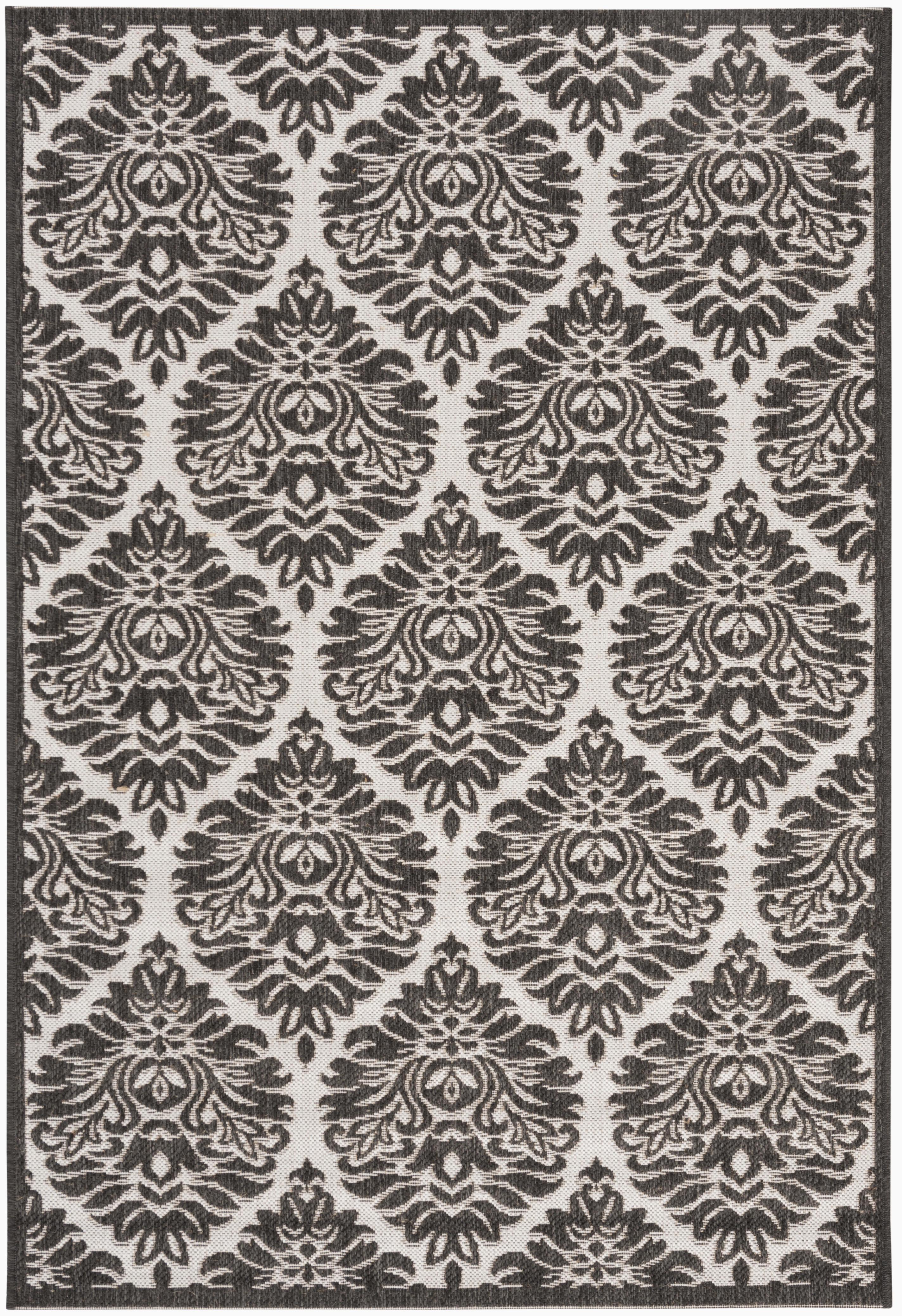 Arlo Home Indoor/Outdoor Woven Area Rug, LND135A, Light Grey/Charcoal,  4' X 6' - Image 0