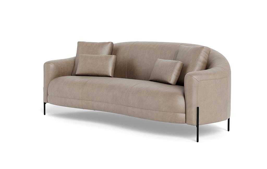 Fiona Leather 3-Seat Sofa - Image 2