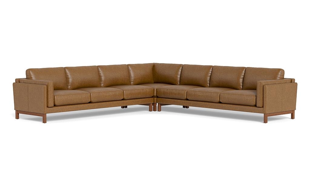Gaby Leather 6-Seat Corner Sectional - Image 2