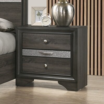 Bahij Solid Wood Bachelor's Chest in Black - Image 0