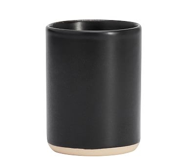 Mason Ceramic Scented Candle, Black Amber, Charcoal, Small - Image 0