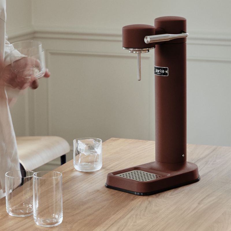 Aarke Carbonator III Matte Burgundy Sparkling Water Maker - Image 2