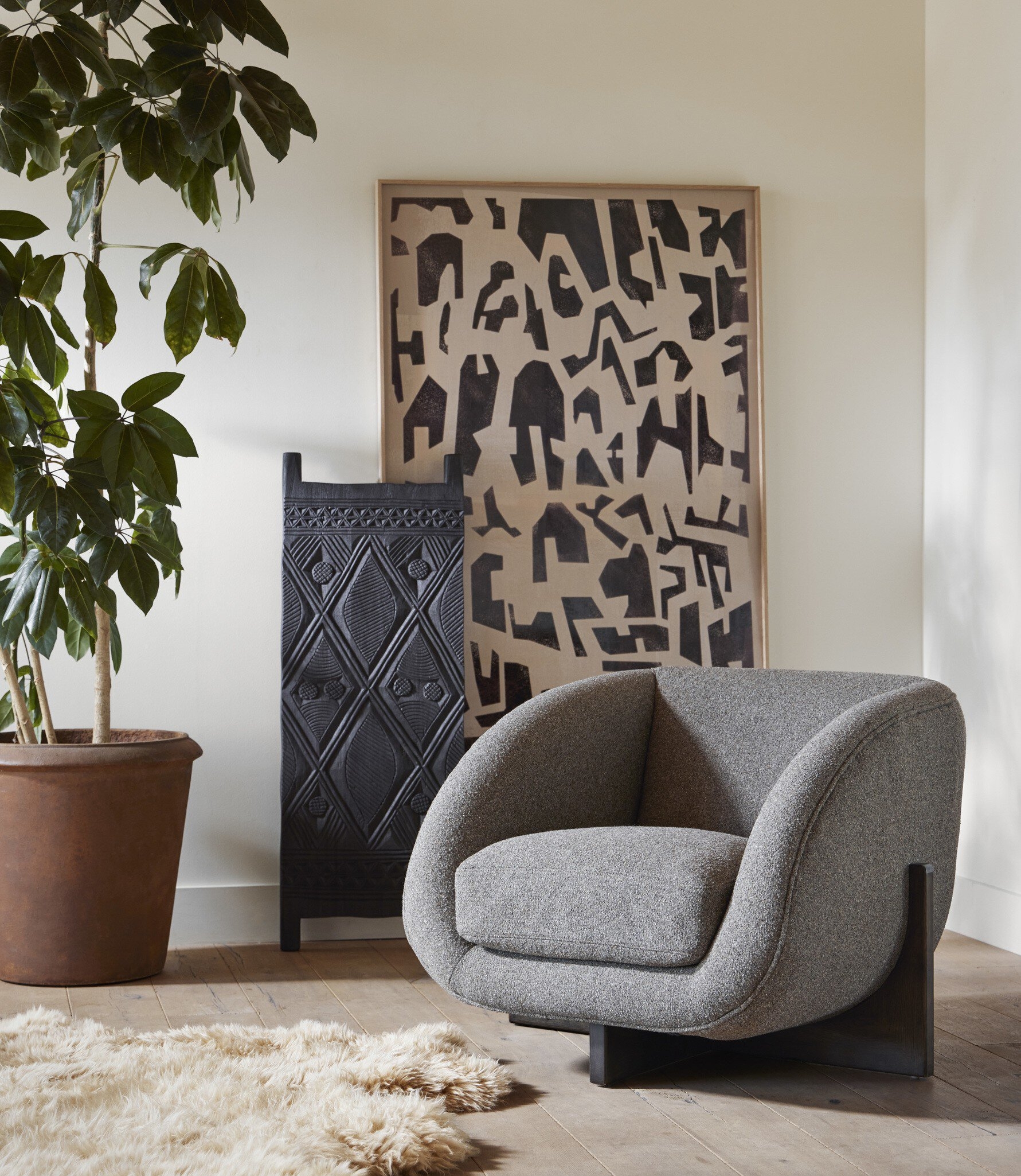 Lalo Lambskin Rug - Beige Lambskin - Image 6